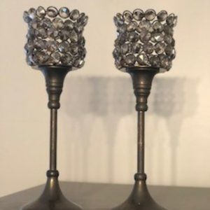 PAIR OF CANDLEHOLDERS